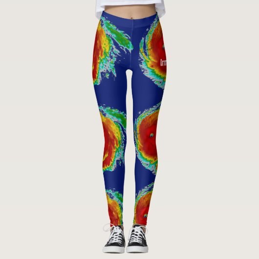 Leggings Image de radar d'ouragan Irma (Devant)