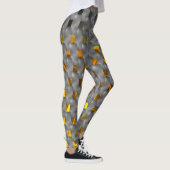 Leggings Image dorée sur plaques grises, formes rectangulai (Droite)