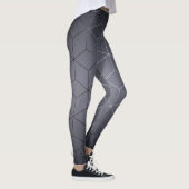 Leggings Image géométrique Abstraite sur le noir foncé atti (Droite)