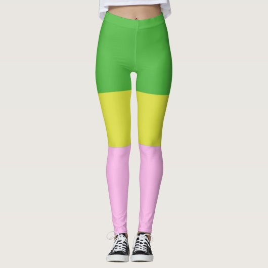 Leggings image trois couleurs art (Devant)