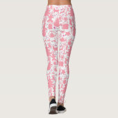 Leggings Images de Noël en rose (Dos)