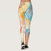 Leggings Imaginaire abstrait coloré (Dos)