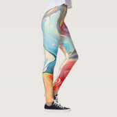 Leggings Imaginaire abstrait coloré (Droite)