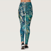 Leggings Imaginaire Abstrait sous-marin (Dos)