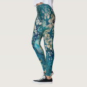 Leggings Imaginaire Abstrait sous-marin (Gauche)