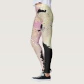 Leggings Imaginaire d'aquarelle d'étincelle et de parties (Gauche)