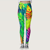 Leggings Imaginaire de Neon Rainforest (Devant)