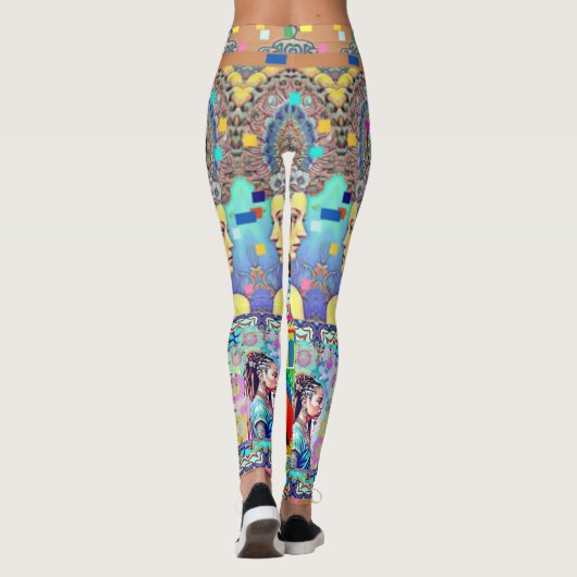 LEGGINGS IMAGINAIRE DESIGNER COLLAGE (Dos)