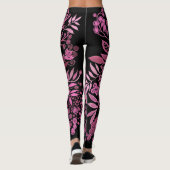 Leggings Imaginaire floral rose chaud (Dos)