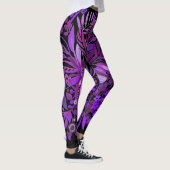 Leggings Imaginaire floral violet (Droite)