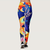 Leggings Imaginaire Poisson Conception de nage (Dos)