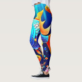 Leggings Imaginaire Poisson Conception de nage (Gauche)