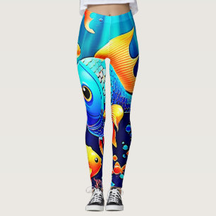 Leggings Imaginaire Poisson Conception de nage