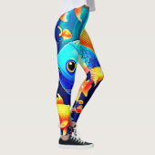 Leggings Imaginaire Poisson Conception de nage (Droite)