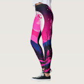 Leggings Imaginaire rose lune (Gauche)