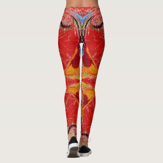 Leggings Imaginaire rouge (Dos)