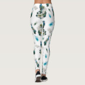 Leggings Imaginaire Royal-Peacocks blanc et bleu (Dos)