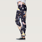 Leggings Imaginaire Unicorne foncé : Magique Sans Seamless. (Gauche)