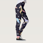 Leggings Imaginaire Unicorne foncé : Magique Sans Seamless. (Droite)