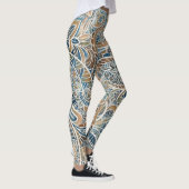 Leggings Impression à main Paisley multicolore (Droite)
