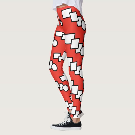 Leggings Impression à motif moderne (Gauche)