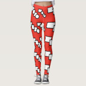 Leggings Impression à motif moderne (Devant)