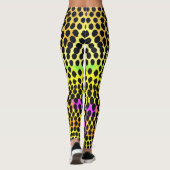 Leggings Impression Abstraite colorée "Vibrant Wilderness" (Dos)