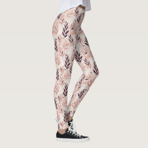 Leggings Impression botanique des tons Terre