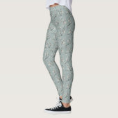 Leggings Impression botanique vert sauge  (Gauche)