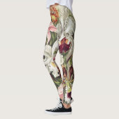 Leggings Impression botanique vintage d'orchidée par Ernst (Gauche)