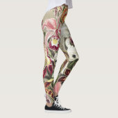 Leggings Impression botanique vintage d'orchidée par Ernst (Droite)