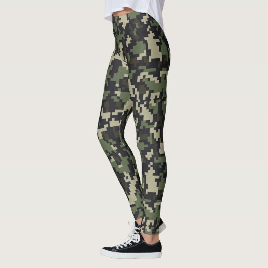 Leggings Impression Camouflage Pixellée (Gauche)