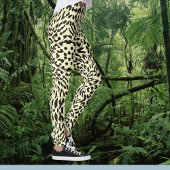 Leggings Impression Cream Leopard Safari