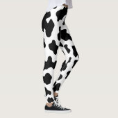 Leggings Impression cuir de vache noir et blanc (Droite)