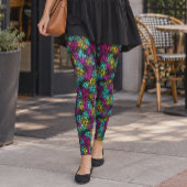 Leggings Impression d'animaux multicolores mixtes
