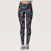Leggings Impression d'animaux multicolores mixtes (Devant)