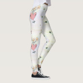 Leggings Impression d'art cardiaque (Droite)