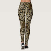 Leggings Impression de Cheetah naturel (Dos)