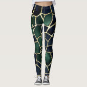 Leggings Impression de coquille de tortue (Devant)