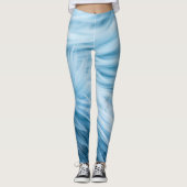 Leggings Impression de fourrure bleue (Devant)