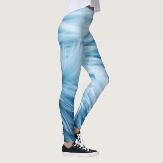 Leggings Impression de fourrure bleue (Droite)