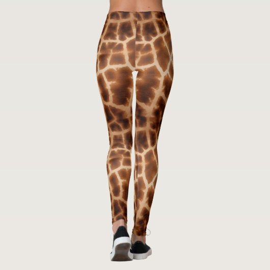 Leggings Impression de girafe Brown (Dos)