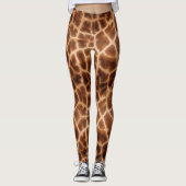 Leggings Impression de girafe Brown (Devant)