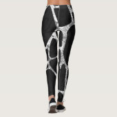 Leggings Impression de girafe noire (Dos)