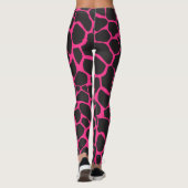 Leggings Impression de girafe Safari rose chaud (Dos)