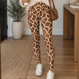 Leggings Impression de girafe sauvage