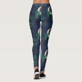 Leggings Impression de jungle au clair de lune (Dos)