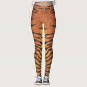 Leggings Impression de la peau de tigre (Devant)