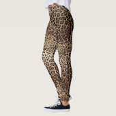 Leggings Impression de la peau du léopard (Gauche)