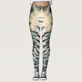 Leggings Impression de la peau du tigre électrique (Devant)